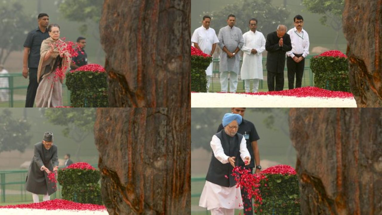Indira Gandhi Death Anniversary: Congress Top Brass Pays Tributes At Shakti Sthal