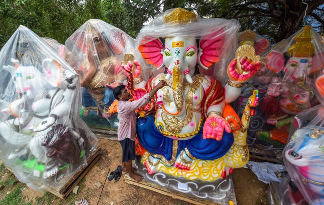 In Pics Preparations In Full Swing Ahead Of Ganesh Festival